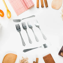 STEEL FORKS SET OF 6 - FORK SET FOR HOME AND KITCHEN FORK HIGH QUALITY PREMIUM FORK SET (6 PC SET ) - justgrabit.in | Just Grab It