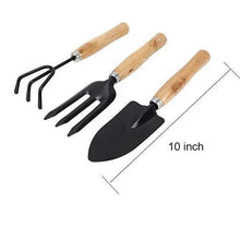 Gardening Tools - Hand Cultivator, Small Trowel, Garden Fork (Set of 3) - Justgrabit Inc.