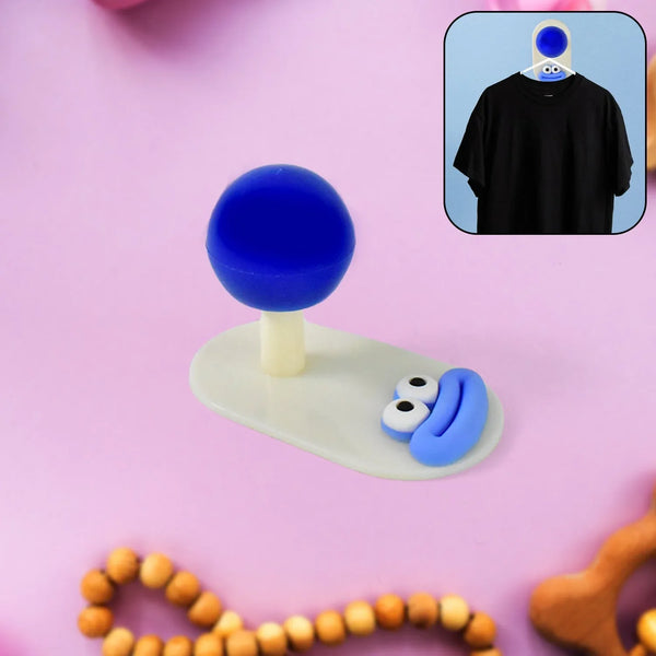 Cartoon Colorful Hooks Simple Ball Shape Hook Self - adhesive (1 Pc) - Justgrabit Inc.
