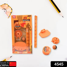 Football & Basketball Stationery Kit – Pencil, Sharpener & Eraser for Kids (Birthday Gift) - justgrabit.in | Just Grab It