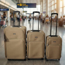 3 In 1 Soft side Trolley Luggage Set 3 Piece - justgrabit.in | Just Grab It