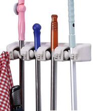 4 Layer Mop and Broom Holder, Garden Tool Organizer, Multipurpose Wall Mounted - Justgrabit Inc.