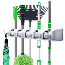 5 - Layer Multipurpose Wall Mounted Organizer Mop And Broom Holder - justgrabit.in | Just Grab It