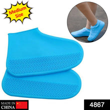 Non - Slip Silicone Rain Reusable Anti skid Waterproof Fordable Boot Shoe Cover (Mix Color) - Justgrabit Inc.