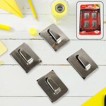 Self - Adhesive Hooks, Heavy Duty Wall Hooks Hangers Stainless Steel Waterproof Sticky Hooks for Hanging Robe Coat Towel Kitchen Bathroom and. - justgrabit.in | Just Grab It