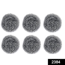 Round Shape Stainless Steel Scrubber (Pack of 6) - Justgrabit Inc.