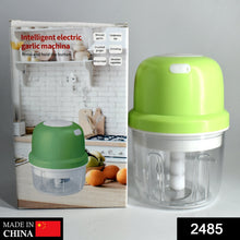 USB Rechargeable Electric Chopper Fruit Vegetable Onion Chopper Garlic Chopper - justgrabit.in | Just Grab It