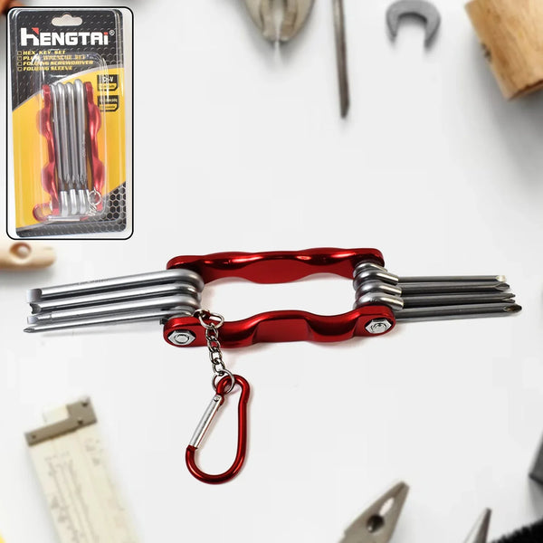 Portable 8 in 1 Multifunctional Cycling Bike Repair Tool Set Wrench Screwdriver Tools - Justgrabit Inc.