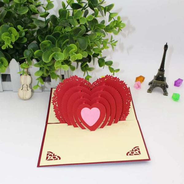 3D - Up Greeting Card (1 Pc): Birthday, Love, Christmas - justgrabit.in | Just Grab It