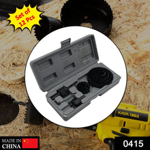 12 pcs 19 - 64mm Hole Saw Kit - Justgrabit Inc.