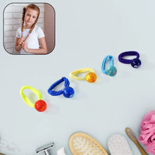 Small Ball Elastic Hairbands (Pack of 5 / Multicolour) - Justgrabit Inc.
