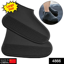 Non - Slip Silicone Rain Reusable Anti skid Waterproof Fordable Boot Shoe Cover ( Large ) - Justgrabit Inc.