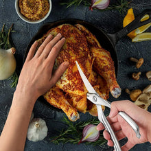 Heavy Duty Stainless Steel Poultry Shears, Premium Ultra Sharp Spring - Loaded Kitchen - justgrabit.in | Just Grab It