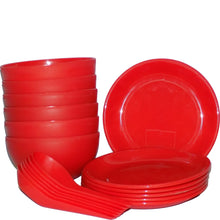 Soup Bowl Set with Spoon and Saucer - 18 pcs - Justgrabit Inc.