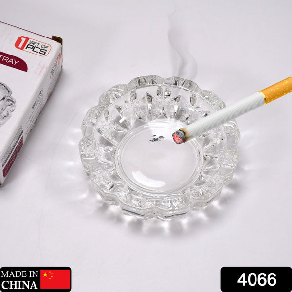 paricutin Glass Crystal Quality Cigar Cigarette Ashtray - justgrabit.in | Just Grab It