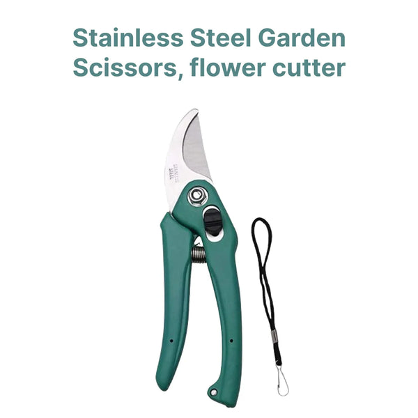 Stainless Steel Garden Scissors, flower cutter - justgrabit.in | Just Grab It