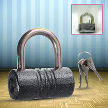 Heavy - Duty Iron Padlock – 82mm Black Spray Lock with Brass Core & 5 Keys, Waterproof & Anti - Theft - Justgrabit Inc.