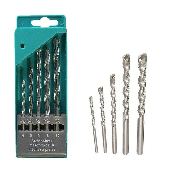 Metal Drill Bit Set (Multicolor, 5 - Piece) - Justgrabit Inc.