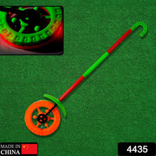 Plastic Single Wheel Push Run toy with handle and two lights on wheel. push toy for Kids. - Justgrabit Inc.