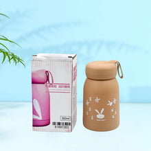 Cute water bottle for kids - 330 ml Cute Bunny Water Bottle | Cute Rabit Print Water Bottle for Boys and Girls | Kids Return Gift | Water Bottle Sipper | Insulated Water Bottle (MOQ : - 100 Pc) - Justgrabit Inc.