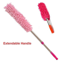 Multipurpose Microfiber Cleaning Duster With Extendable Telescopic Wall Hanging Handle - Justgrabit Inc.