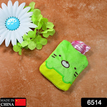 Green Kitty Hot Water Bag with Cover for Pain Relief & Warmth - Justgrabit Inc.