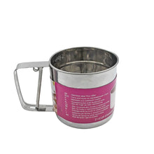 Stainless Steel Flour Sifter – Handheld Baking Sieve with Measuring Scale - justgrabit.in | Just Grab It