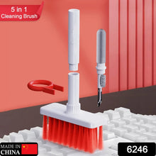 5in1 Multi - Function Soft Dust Clean Bush for Computer Cleaning, with Corner Gap Duster Keycap Puller Remover for Gamer Pc (White) - Justgrabit Inc.