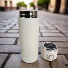 Smart Vacuum Insulated Water Bottle with LED Temperature Display, Cold & Hot | Leak Proof | Office Bottle | Gym | Home | Kitchen | Hiking | Trekking | Travel Bottle  (Mix Color & Design / 420 ML) - justgrabit.in | Just Grab It