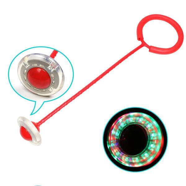 Led Light Flashing Jumping Ring Ankle Skipping Jump Rope for Kids - justgrabit.in | Just Grab It