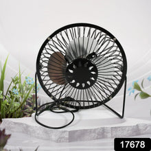 USB Table Desk Personal Metal Electronic Fan, Compatible with Computers, Laptops, Student Dormitory, Suitable For Office, School Use (1 Pc) - justgrabit.in | Just Grab It