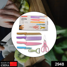 Corrugated 6Pc Kitchen Knife Set Professional Box Knife Set 6 Piece Forged Kitchen Knives with Box. - Justgrabit Inc.