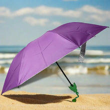 Vegetable shaped Folding Umbrella, Plastic Case Creative Fashion Folding Mini Sun Shade Rain Umbrella, Unique Umbrella, Sun & UV Protection, Cute Design (1 Pc) - justgrabit.in | Just Grab It