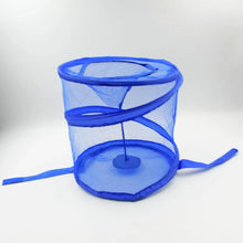 Mesh up Laundry Hamper, Foldable Portable Cylindrical Dirty Clothes Basket for Bedroom, Kids Room, College Dormitory and Travel - justgrabit.in | Just Grab It