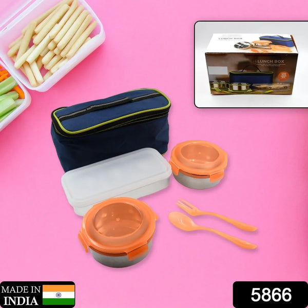 AIRTIGHT & LEAK PROOF STAINLESS STEEL CONTAINER MULTI COMPARTMENT LUNCH BOX CARRY TO ALL TYPE LUNCH IN LUNCH BOX & PREMIUM QUALITY LUNCH BOX IDEAL FOR OFFICE , SCHOOL KIDS & TRAVELLING IDEAL (3 Different Lunch Box) - justgrabit.in | Just Grab It