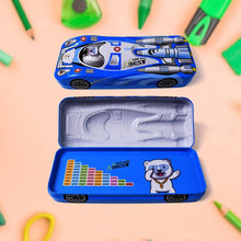 Car Shape Metal Compass Box, Pencil Case for Kids Stationery Compass Box - Justgrabit Inc.