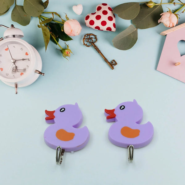 Strong Self - Adhesive Hooks (2 Pc): Heavy Duty, Waterproof, All - Purpose - justgrabit.in | Just Grab It