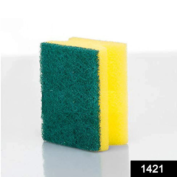 Scrub Sponge 2 in 1 Pad for Kitchen, Sink, Bathroom Cleaning Scrubber - Justgrabit Inc.