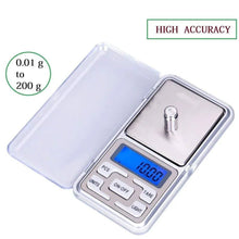 Multipurpose (MH - 200) LCD Screen Digital Electronic Portable Mini Pocket Scale(Weighing Scale), 200g - Justgrabit Inc.