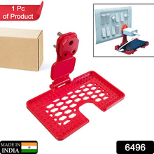 Multi - Purpose Wall Holder Stand for Mobile Charging (Red) - justgrabit.in | Just Grab It