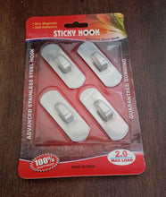 Self - Adhesive Hooks, Heavy Duty Wall Hooks Hangers Stainless Steel Waterproof Sticky Hooks for Hanging Robe Coat Towel Kitchen Bathroom and. - justgrabit.in | Just Grab It