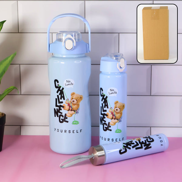 Premium Water Bottles – 2000ML + 900ML + 300ML (Set) - justgrabit.in | Just Grab It