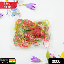2 - Inch Unbreakable Nylon Rubber Bands – Reusable Multicolor for Office, Home & School (50GM), Hair accessories - justgrabit.in | Just Grab It