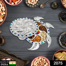 Multipurpose 7 Compartment Dry Fruit Serving Rotating Tray ,Chocolate, Snacks Storage Box, Masala Box - Justgrabit Inc.