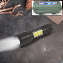 LED USB Rechargeable Mini Flashlight – Ultra - Bright Zoom & COB Side Lantern, Tactical Emergency Light - Justgrabit Inc.