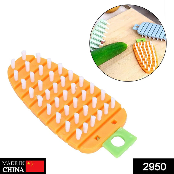 Carrot - Shaped Non - Toxic Vegetable Scrubbing Brush for Fruits & Veggies - Justgrabit Inc.