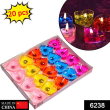 Heart Shape Wax Scented Candles, Diwali (Pack of 20 pcs) - Justgrabit Inc.