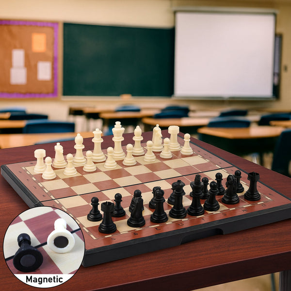 Premium Portable Chess Set Plastic Chess Pieces (1 Set) - justgrabit.in | Just Grab It