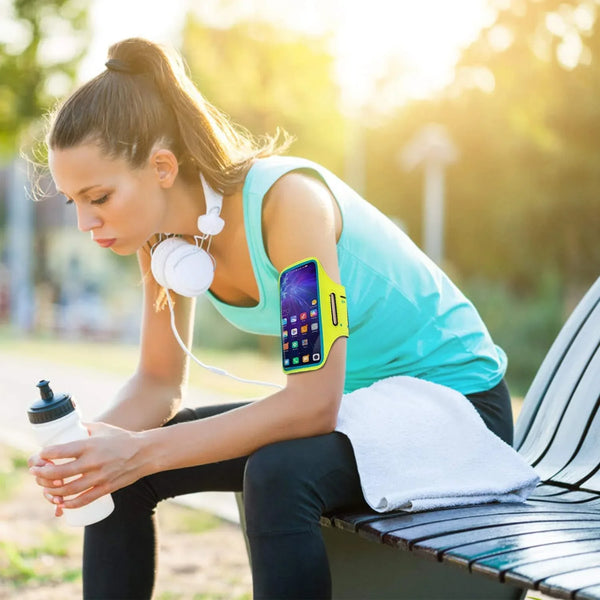 Sports Wrist Bag Running Arm Band Running Armband Phone Arm Pouch Case Cellphone Arm Band Phone Arm Case Holder Sports Phone Armbands Running Phone Holder (1 Pc) - justgrabit.in | Just Grab It