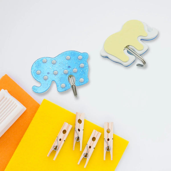 Strong Self - Adhesive Hooks (2 Pc): Heavy Duty, Waterproof, Multipurpose - justgrabit.in | Just Grab It